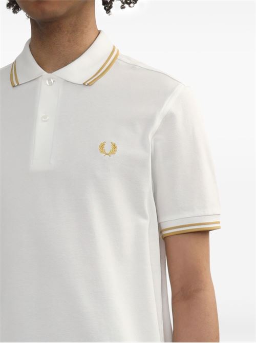 Polo manica corta con doppio bordino e logo ricamato FRED PERRY | M3600Y53